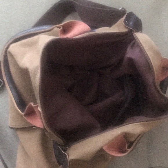 Dark tan satchel bag - Picture 4 of 5